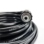 Маркуч за водоструйка с високо налягане - 10 м, M22-14 mm, 400 bar (5800 PSI), до 60°C, гъвкав и устойчив на износване, черен