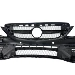 Пакет Предна броня за Mercedes C-Class W205 (2014+) - AMG look с добавка за задна броня и накрайници