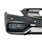 Пакет Предна броня за Mercedes C-Class W205 (2014+) - AMG look с добавка за задна броня и накрайници