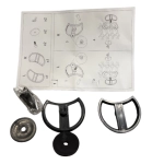 Решетка с поставка за емблема за Audi A3 (2003-2008) - RS-Look Черна