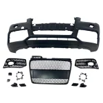 Предна броня за Audi A4 B7 8E (2004-2008) - S-Line Design с черна решетка