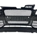 Предна броня за Audi A4 B7 8E (2004-2008) - S-Line Design с черна решетка с отвори за парктроник