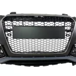 Предна броня за Audi A5 (2011-2015) с халогени - RS5 Design с хром лайсна и отвори за парктроник