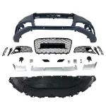 Предна броня за Audi A6 (2011-2014) - RS6 Design с отвори за парктроник