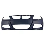 Предна броня за BMW E90 / E91 (2005-2008) - M-Tech дизайн с отвори за пръскалки, без парктроник грундирана