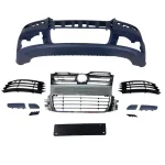 Предна броня за Golf 5 - R32 с R32 решетки без халогени - Хром