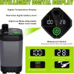 Преносим акумулаторен душ с LED дисплей - 6000mAh IPX7 водоустойчивост и 4 режима на струята