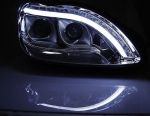 Кристални фарове за Mercedes W220 S-Class (1998-2005) - Лайтбар дизайн