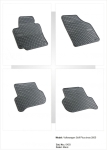 Гумени стелки за Vw Golf 5 plus / Seat Altea (2005-2011)