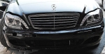 Кристални фарове за Mercedes W220 S-Class (1998-2005) - Лайтбар дизайн черни