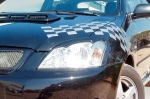 Вежди за фаровете за TOYOTA Corolla (2002+) - черни