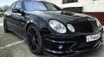 Решетка за Mercedes W211 E-Class (2006-2009) - AMG черна