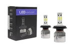 Лед крушки - Bi-Led система Н4 за фарове S2 - 7600 Лумена, 36W - COB 6000K