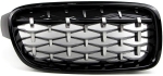 Решетки BMW F30 (2011+) - Гланц - Diamond Design - хром / черно