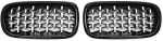 Решетки за BMW X5 F15 / X6 F16 (2013+) - Гланц - Diamond design - хром / черно