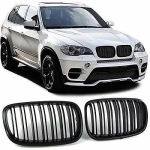 Решетки за BMW X5 E70 / X6 E71 (2007+) - Двойни - Гланц