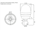 LED Аварийна лампа Буркан с 72 SMD светодиода и 3 режима 12/24V