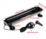 LED Аварийна сигнална лампа с 42 LEDs с двустранна блиц светлина с 7 режима