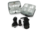 Бели Безжични Wireless С Магнит 12V 24V Лед Led Стопове за Ремарке Каравана