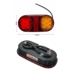 Комплект 2 броя LED Лед Диодни Стопове, 12V, 160мм x 80мм, За Камион, Ремарке, Бус, Каравана, Кемпер, Е-Mark