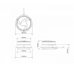 LED магнитна аварийна сигнална лампа Буркан Маяк с 3 режима 19w