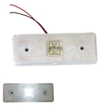 LED габарит за камион , бус , ремарке и др 12V 110 x 40 mm - бял 030