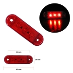 LED габарит за камион , бус , ремарке и др 12V - 24V 65 мм х 10 мм - бял 347