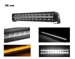 56 cm / 22 Инча 12V - 24V Led Bar Лед Бар Пиано дизайн Диоден Прожектор Супер Мощен Бяла и Оранжева Светлина Габарит Мъгла Блиц Високо Качество Ново П