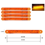 LED габарит за камион , бус , ремарке и др 12V - 24V 12 диода - оранжев 805