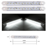 LED габарит за камион , бус , ремарке и др 12V - 24V 12 диода - Бял 806