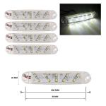 LED габарит за камион , бус , ремарке и др 12V - 24V 10 диода - бял 810