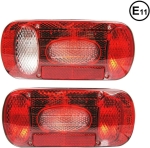 Комплект Стопове Задни Свeтлини С Крушка 12v Подходящи За Бус Камион Ремарке Караванa Платформа Със Сертификат E11 E Mark Е Марк
