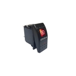 Бутон за вграждане за LEDBAR , Халоген и др 12-24V , червена светлина "LOW BEAM"