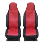 Калъфи за предни седалки Flexzon за Toyota Aygo, Citroen C1, Peugeot 107, Текстил, Червени