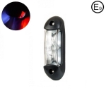 LED Светодиоден Страничен Габарит, Бял, Червен цвят, 110mm x 28mm, 12V-24V