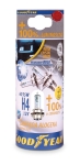 Комплект от 2 броя халогенни крушки крушка H4 Х4 12V 55W + 100% 5000K E4 Goodyear Гудиър