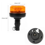 LED диодна аварийна сигнална лампа 12/24V , Блиц, Slim, E-Mark, 12 SMD