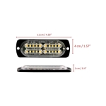 20 LED Аварийна лампа за пътна помощ , жълта блиц мигаща светлина 12V 24V - 747
