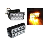 8 LED Аварийна лампа за пътна помощ, Жълта блиц светлина, Мигаща! - 754