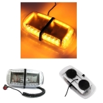 12V 24V лед аварийна сигнална блиц лампа маяк с магнит за пътна помощ 24w - 755