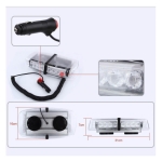 12V 24V лед аварийна сигнална блиц лампа маяк с магнит за пътна помощ 24w - 755