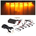 3 Led Аварийна лампа, жълта блиц светлина, мигаща, 6 Броя с Контролер