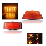 LED диодна сигнална лампа, Габарит, Мигач, 12 Диода, 130мм, 12V - 24V , Камион , Трактор, Багер, Селскостопански Машини и Др.