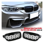 Бъбреци решетки за BMW 3-та серия 2012-2018 F30 F31 Diamond Style Черен Гланц
