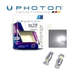 Комплект от 2 броя LED ЛЕД Крушки 6 SMD T10 W5W 12V Бяла Светлина Бели 6000К Photon EXCLUSIVE серия