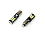Комплект от 2 броя LED Лед Диодни Крушки За Габарит H6W BAX9S 15 SMD Canbus 12V Бяла Светлина Canbus без грешки Photon
