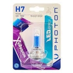 1 брой халогенна крушка H7 Х7 +150% 12V 55W PX26D в блистер бяла светлина DENSE VISION PHOTON