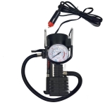 Компресор за гуми 12V, 120W, 10A с манометър, с букса за запалка и 3 приставки