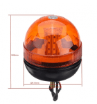 LED ЛЕД Аварийна Сигнална Лампа Маяк Буркан Оранжева Жълта 12V - 24V за трактори комбайни репатраци снегорини аварийни автомобили и др. Е-Mark E9