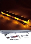 12V 24V Лед Led Диодна Мощна Аварийна Сигнална Лампа Буркан с Магнит 130см 10 режина Бяло Стъкло За Пътна Помощ Платформа Снегорин и др.